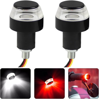 Motorcycle Handlebar End LED Lights, Handlebar Indicator Turn Signal Light
