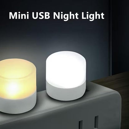 10Pcs USB LED Mini Light Bulb, Plug in Night Light, Warm White, USB Light Bulb