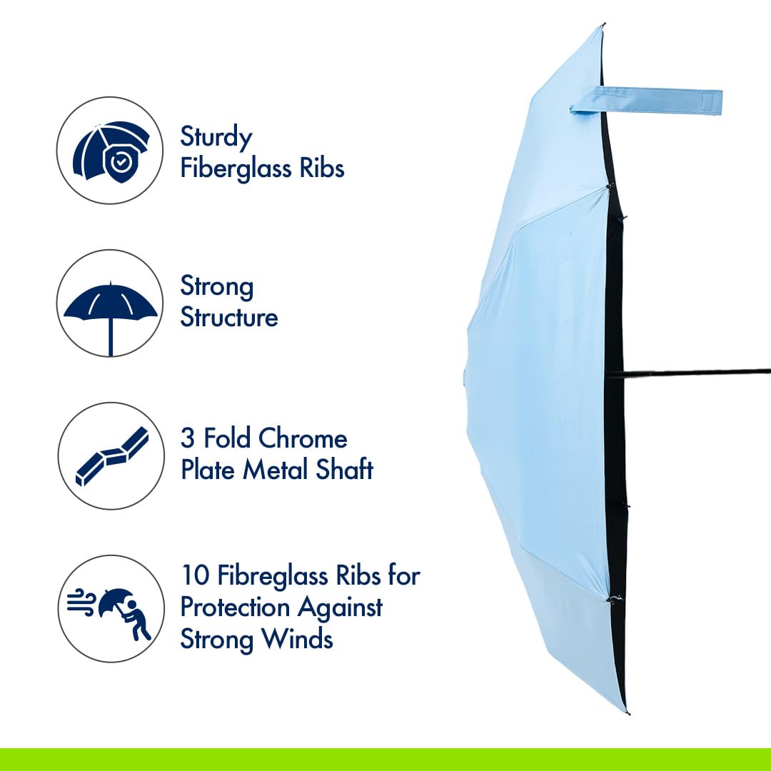 6 Fold Umbrella for Sun And Rain Protection, Lightweight Design, Compact & Portable