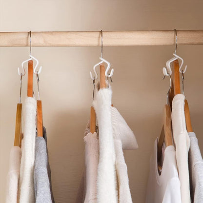 100PCS Clothes Hanger Connector Hooks,Hangers Organizer Smart Closet Space Saver