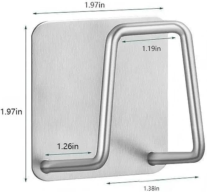4PCS Stainless Steel Sponge Holders for Kitchen Sink Adhesive Quick Drying ﻿