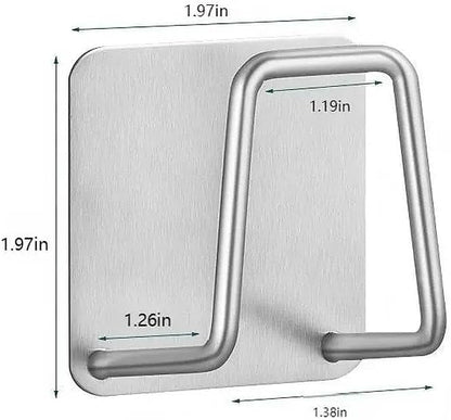 4PCS Stainless Steel Sponge Holders for Kitchen Sink Adhesive Quick Drying ﻿