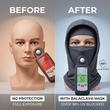3Pcs Cooling Balaclava Mask for Men Women -Sun UV Protection Hood Face Cover