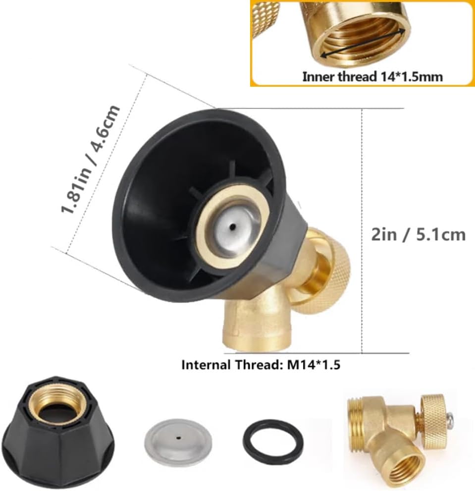 2 PCS "Black Whirlwind" High-Pressure Atomizing Nozzle
