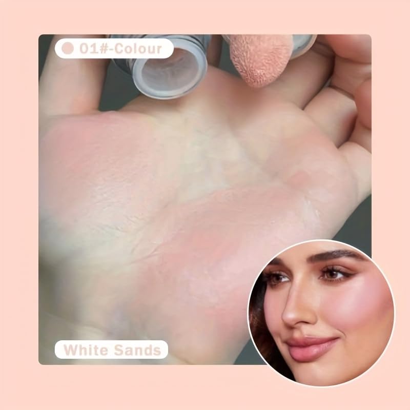 5 Pcs Set Waterproof Long-Lasting Liquid Blush Stick with Sponge Tip