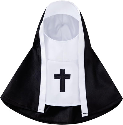Cat Halloween Costume, Funny Nun Dress for Cats & Small Dogs