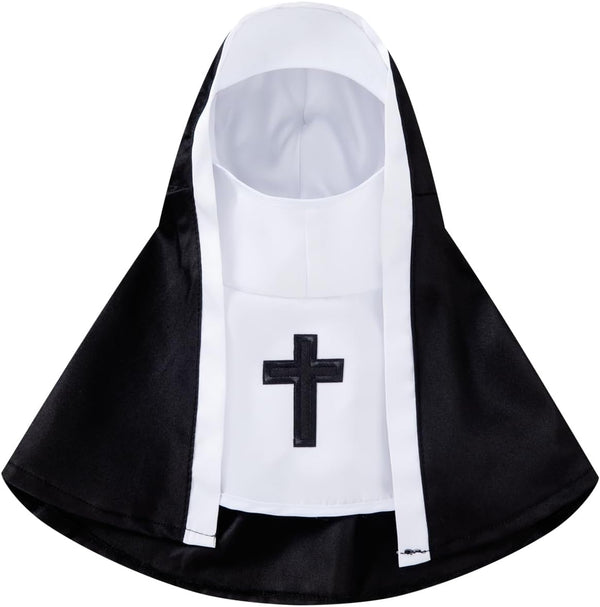 Cat Halloween Costume, Funny Nun Dress for Cats & Small Dogs