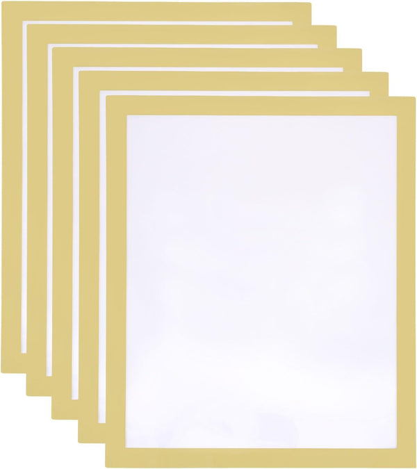 5Pcs Self Adhesive Magnetic Poster Frame Wall Sign Holder, 8.5