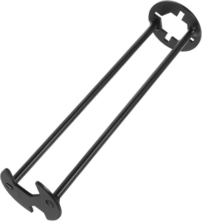 Black Multifunctional Sink Wrench Carbon Steel Robust Faucet