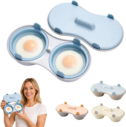 Microwave Egg Poacher, Microwave Egg Cooker for 2 Eggs
