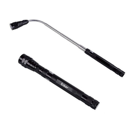 Portable Telescopic Flexible Extensible Led Flashlights Torch Magnetic Head Pick Up Tool