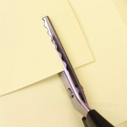 Pinking Shears for Fabric Paper Cutting, Stainless Steel (5mm, Scalloped)