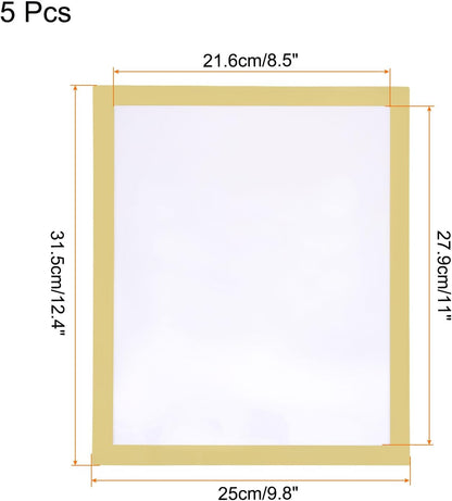 5Pcs Self Adhesive Magnetic Poster Frame Wall Sign Holder, 8.5"x11" Magnetic Picture Frame