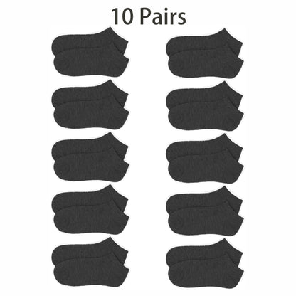 10 Pairs Low Cut Socks Portable Stretchy Cotton Blend Socks