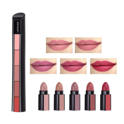 5 in 1 Lipstick - Five Shades in One - Moisturizing & Nourishing