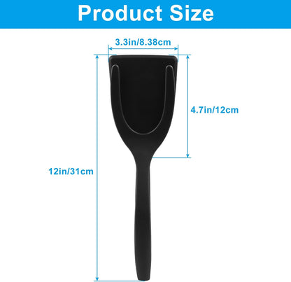 2 Pack 2 in 1 Grip and Flip Spatula Tongs
