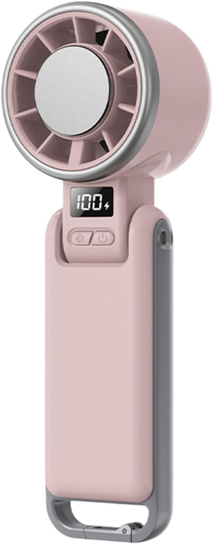 Portable Handheld Turbo Fan with Ice Cooling, 4000mAh Rechargeable