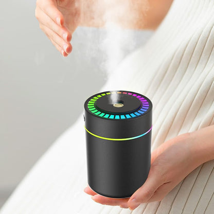 Portable Small Humidifier with Colorful LED Night Light, 12 Floral Water-Soluble Essential Oils Set