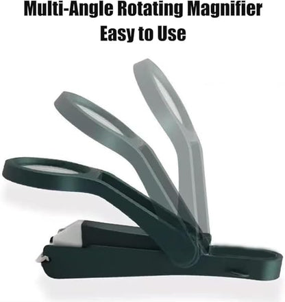 2Pcs Magnifier Nail Clippers Large Open-Ended Pliers Multifunctional Anti-Splash Nail
