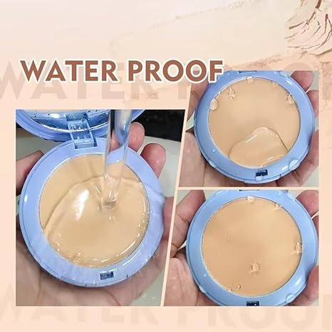 Professional Face Setting Pressed Powder, Oil Control, Waterproof, Matte Finish, Natural Look