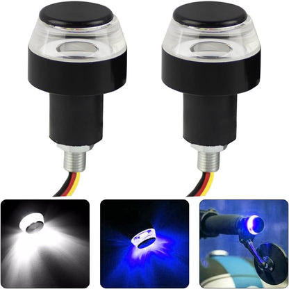Motorcycle Handlebar End LED Lights, Handlebar Indicator Turn Signal Light