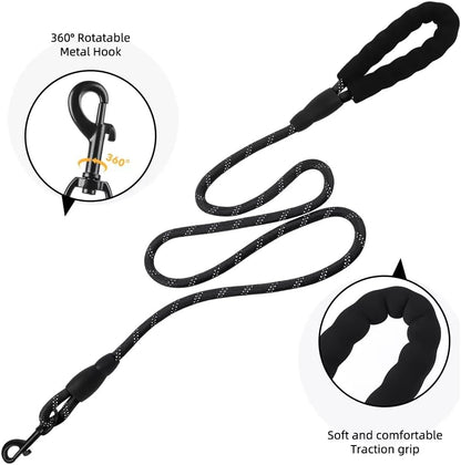 Dog Harness No Pull Adjustable Reflective,for Medium and Large Small Dog with Leash 59.06in