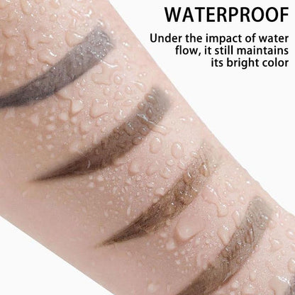 4Pcs Easy Tatoo Eyebrow Gel Peel off - Semi-Permanent Tattoo Eyebrow Tint Kit Waterproof Long