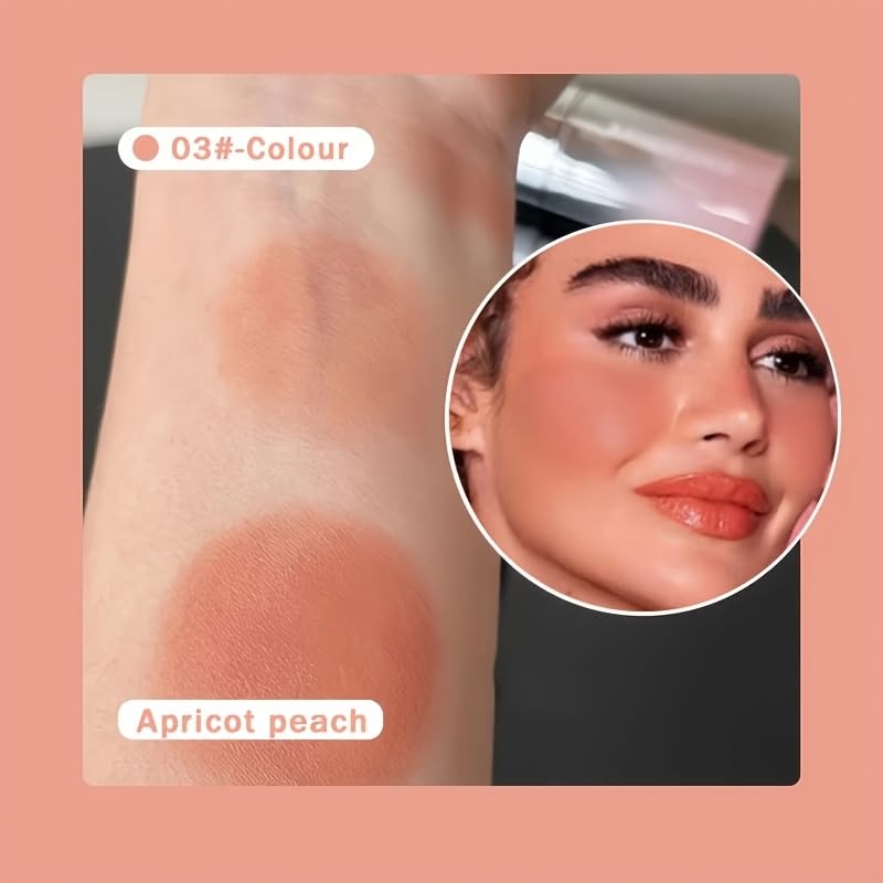 5 Pcs Set Waterproof Long-Lasting Liquid Blush Stick with Sponge Tip