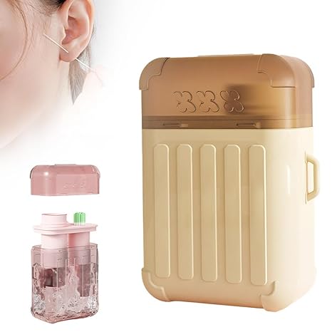 240 Pcs Earrings Hole Cleaner Kit, Piercing Cleaner Floss Odor Removal Ear Care