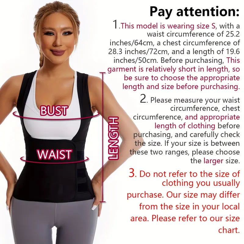 Women's Waist-Cinching Shapewear, Fixed Bra Anti-Sagging Vest
