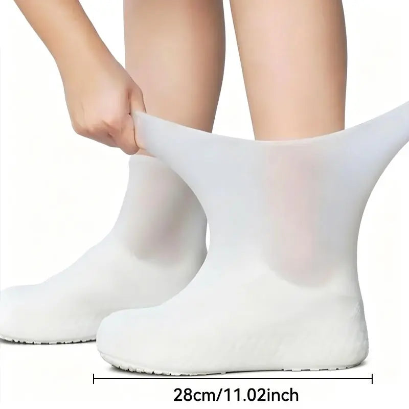 Outdoor Reusable Latex Rain Boot Covers, Waterproof, Durable