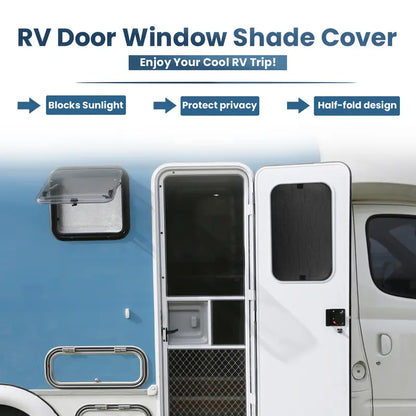 RV Door Window Shade Cover (16 x 25 inch) Privacy Entrance Upgrade