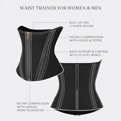 Waist Trainer for Women Tummy Control Corset Waist Cincher Body Shaper
