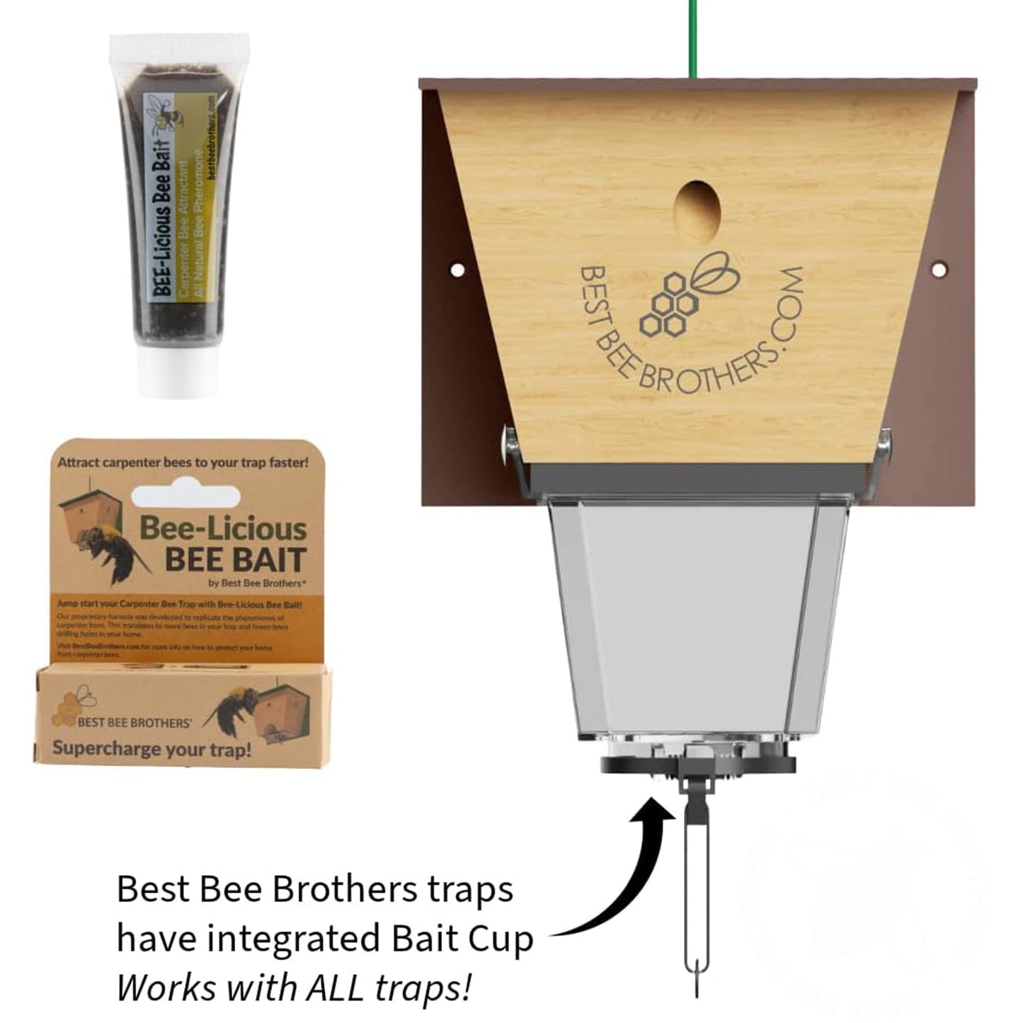 Bee-Licious Bee Bait, All-Natural Carpenter Bee Lure