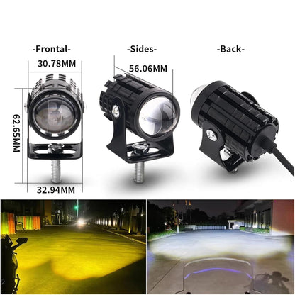 2Pcs Motorcycle Turn Signal Light Motorcycle Accessories Truck Car Auxiliary Additional Mini Projector