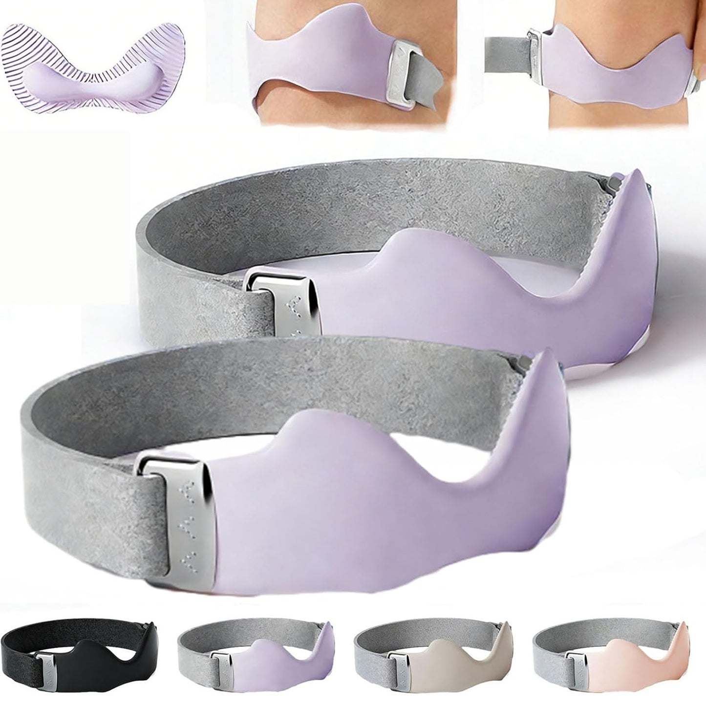 Airbag Patellar Tendon Support Strap, Adjustable Breathable Antislip Knee Brace