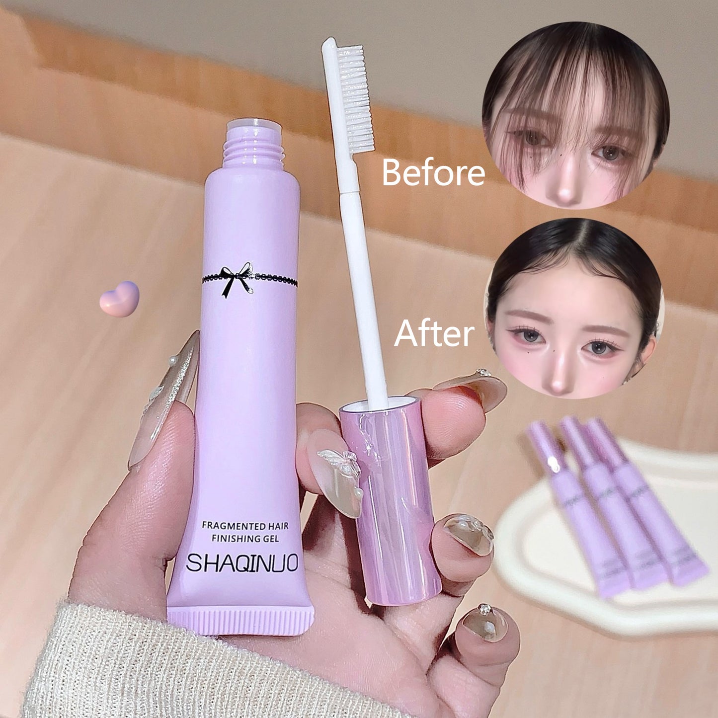 2PCS Hair Taming Wand - Fly Away Stick For Hair with Biotin