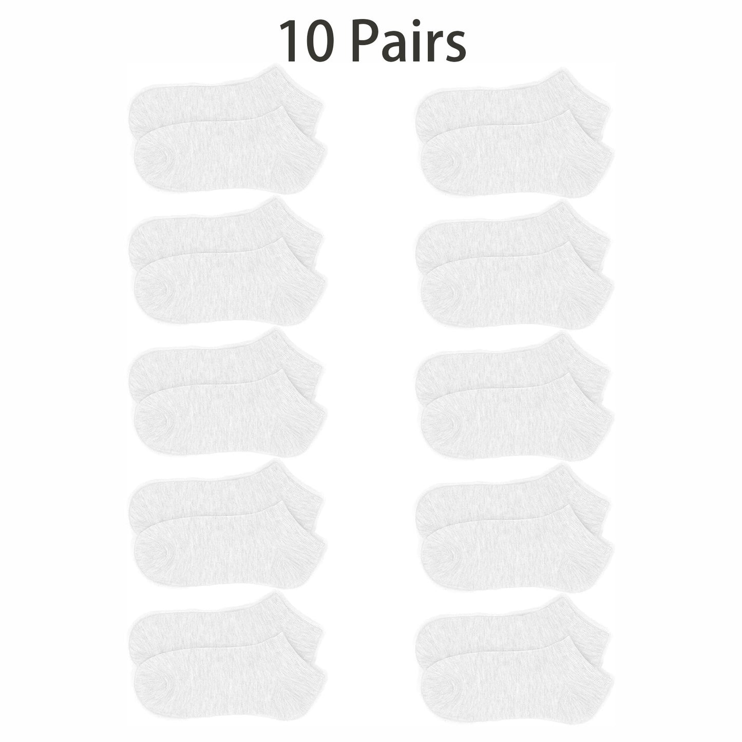 10 Pairs Low Cut Socks Portable Stretchy Cotton Blend Socks