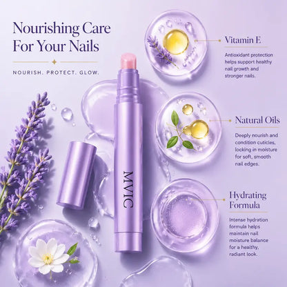 2PCS 3-in-1 Nail Care Pen, Cuticle Oil Cuticle Pusher Nail Oil Pen