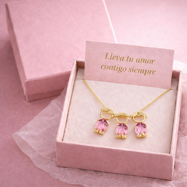 Personalized Mothers Necklace with Birthstone