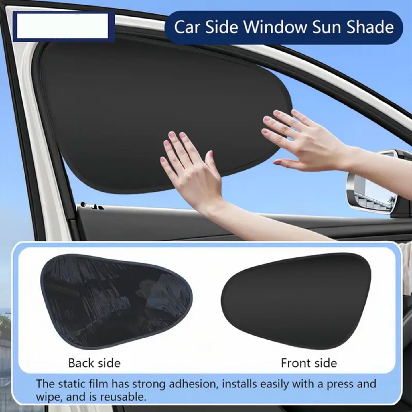 Car Side Window Sunshade (4 PCS and 2 PCS)