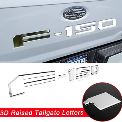 New Ford F-150 Tailgate Letter Replacement Decals: 3D Emblem – Tailgate Insert Lettering