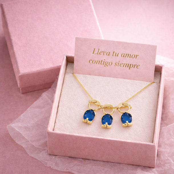 Personalized Mothers Necklace with Birthstone