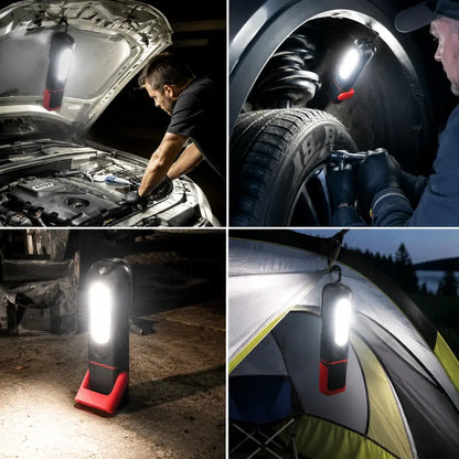 Rechargeable Work Light, 1500LM COB LED Magnetic Mechanic Light