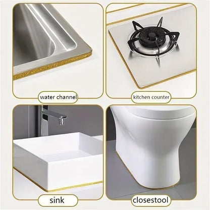 6M Self-Adhesive Caulk Strip, Waterproof & Mildewproof Sealing Tape
