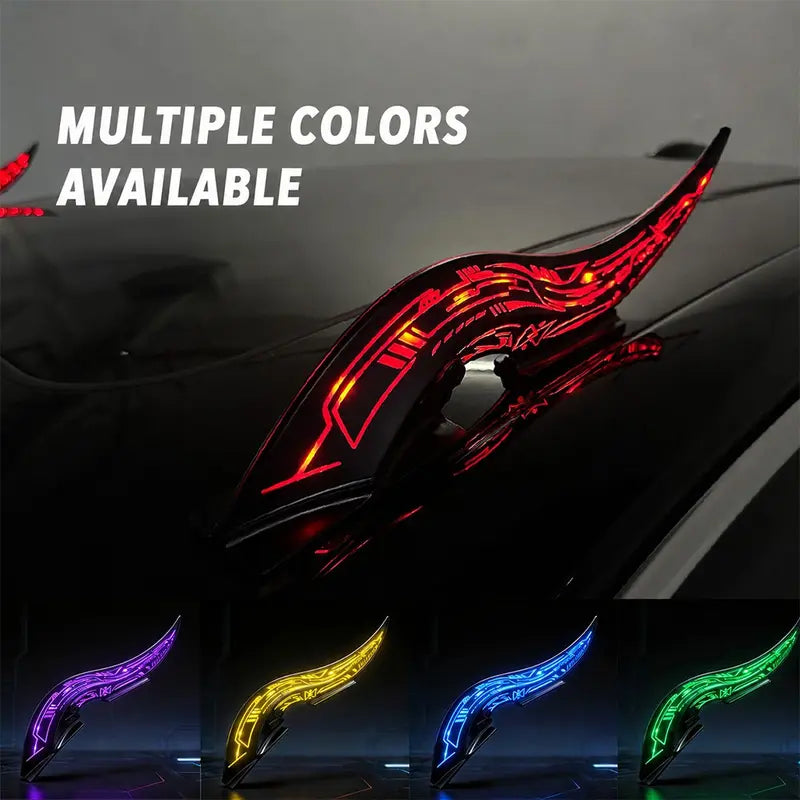 1 Pair Car Roof Dragon Horns Modification