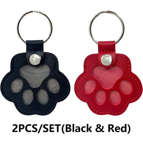 2PCS Personalized Pet Hair Keepsake Box for Dog Cat Memorial Keyring