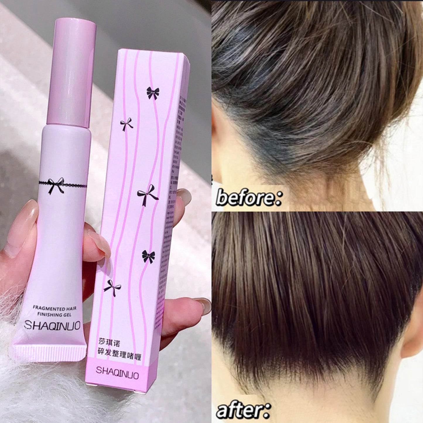 2PCS Hair Taming Wand - Fly Away Stick For Hair with Biotin