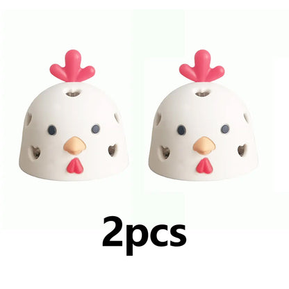 2pcs Silicone Egg Brush Cleaner, Durable Lightweight Washable Vegetable & Fruit Scrubber