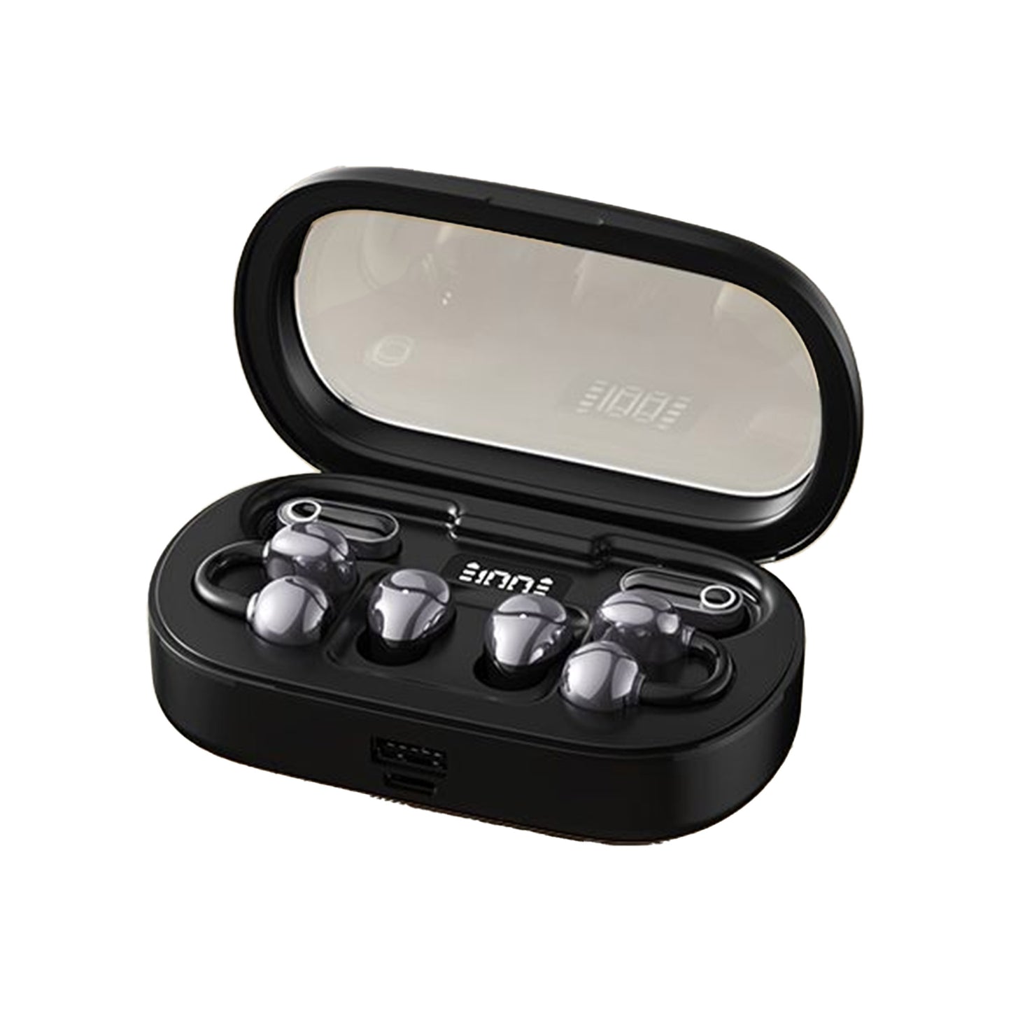 3-in-1 Wireless Earbuds,Open Ear Clip-on, in-Ear & Sleep Earbuds Bluetooth Headphones with Multi-Wear Design